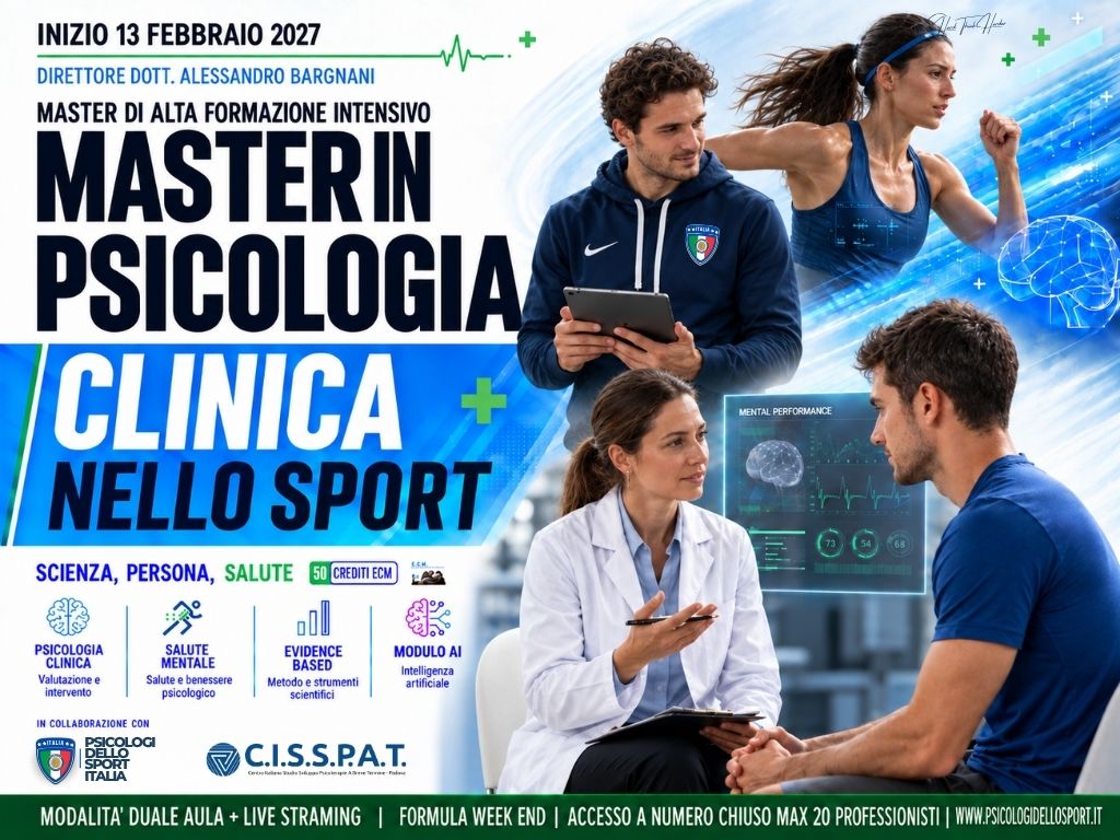 BARGNANI ALESSANDRO MAURIZO BERTOLLO IRENE LEO MARIA PULIATTI RICCARDO PAZZONA LUCA PEZZULLO MSTER Formazione in Psicologia Clinica nello Sport 2027  2A Edizione