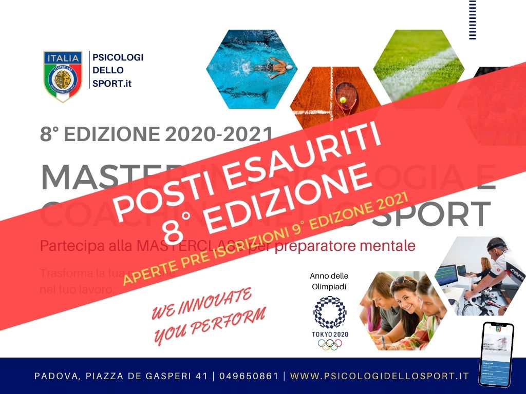 MASTER PSICOLOGIA DELLO SPORT dell esercizio sport fepsac bargnani bertollo bonas vilk performannce preparatore mentale