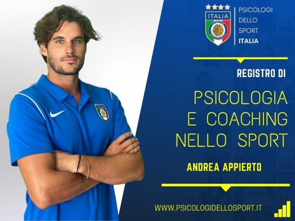 andrea appierto PSICOLOGI DELLO SPORT E DELL ESERCIZIO PREPARATORE MENTALE PSICOLOGIA registro PSICOLOGI DELLO SPORT