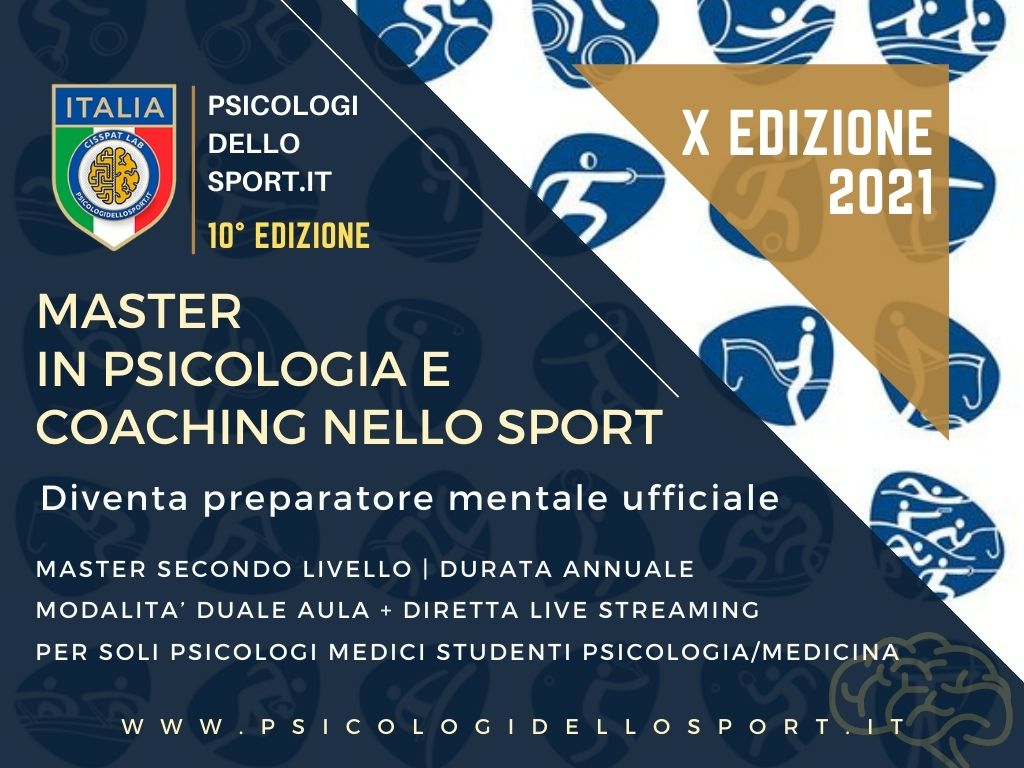 MASTER PSICOLOGIA DELLO SPORTE DELL'ESERCIZIO  psico sport COACH COACHIN PADOVA corsi performance