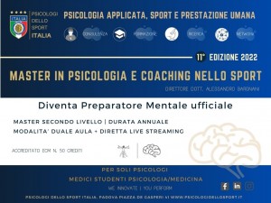 master psicologi dello sport 2022 psicologia dello sport e dell esercizio fisico bargnani bertollo bonas