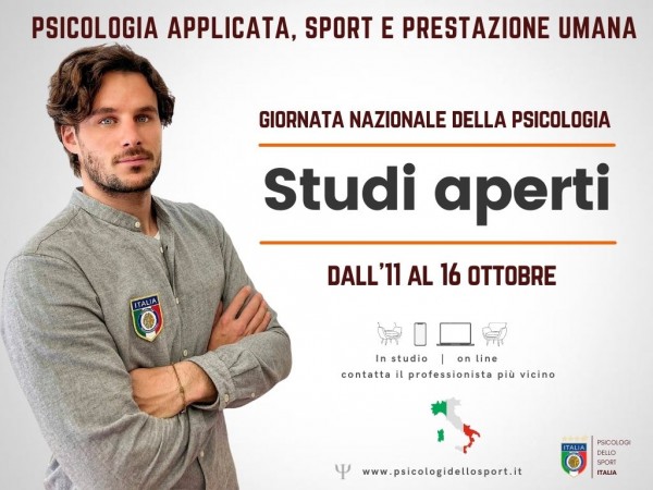 psicologi dello sport Italia studi aperti giornata della psicologia bargnani appierto tempesta ghilardi vesco