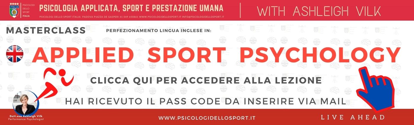 banner corso inglese psicologi dello sport italia
