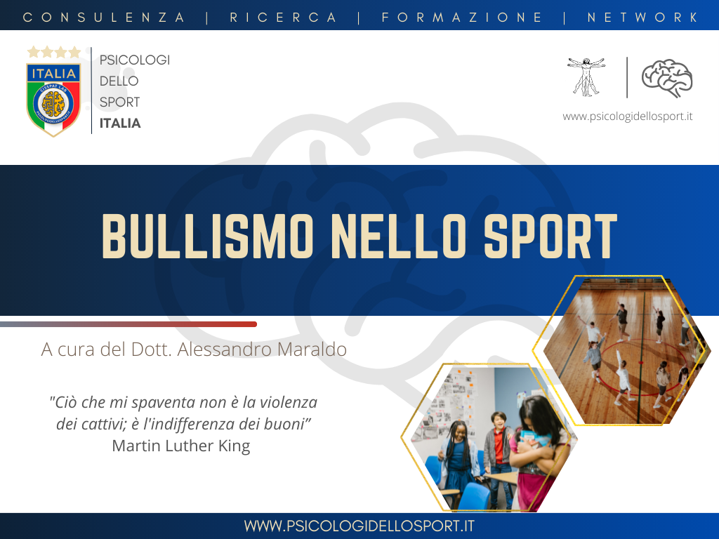 Bullismo nello sport. Dott. Alessandro Maraldo