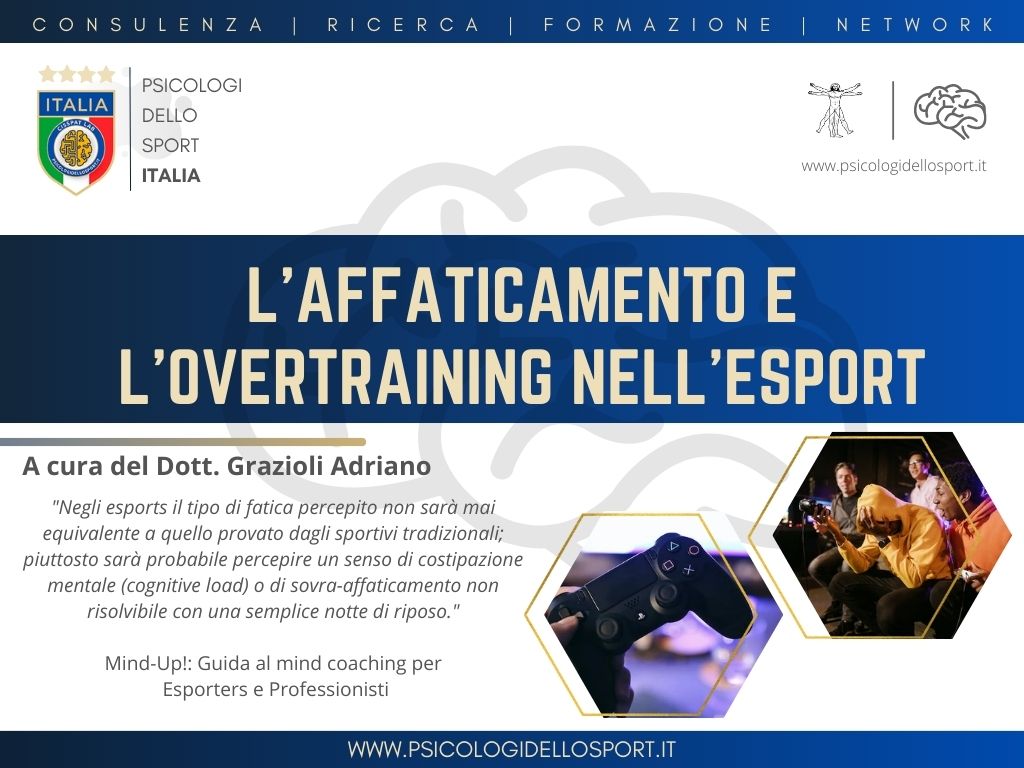 L'affaticamento e l'overtraining nell'esports - Dott. Adriano Grazioli