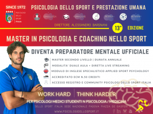 master psico sport 2023 preparatore mentale psicologia dello sport italia