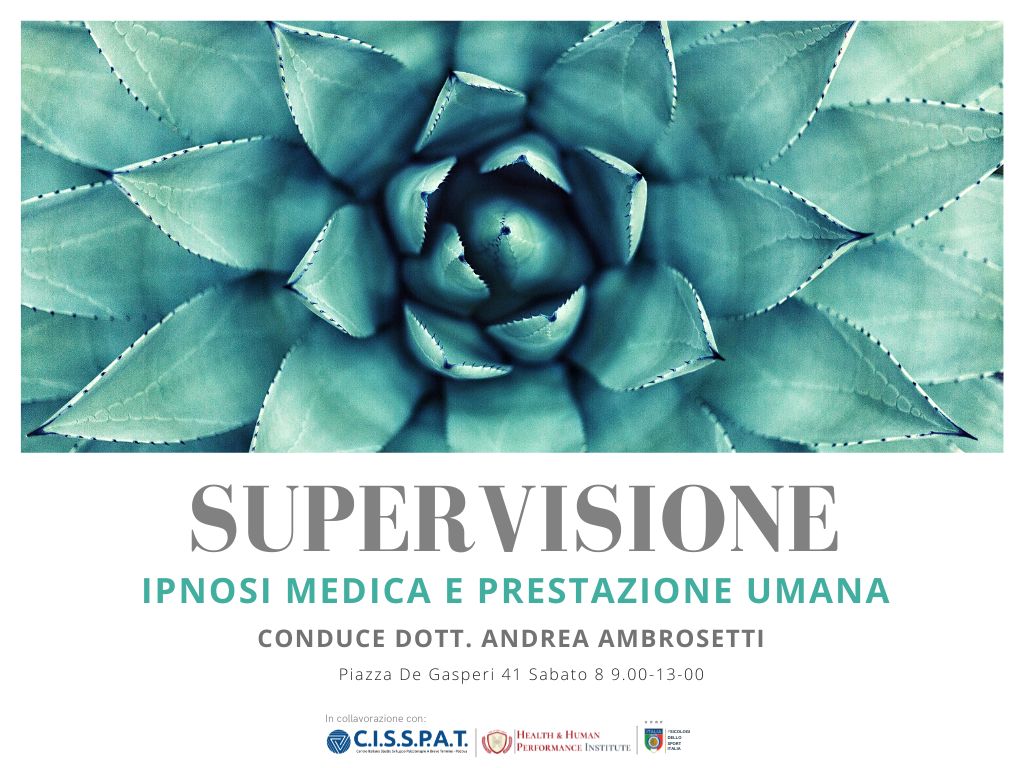 supervisione IPNOSI MEDICA  e prestazione umana