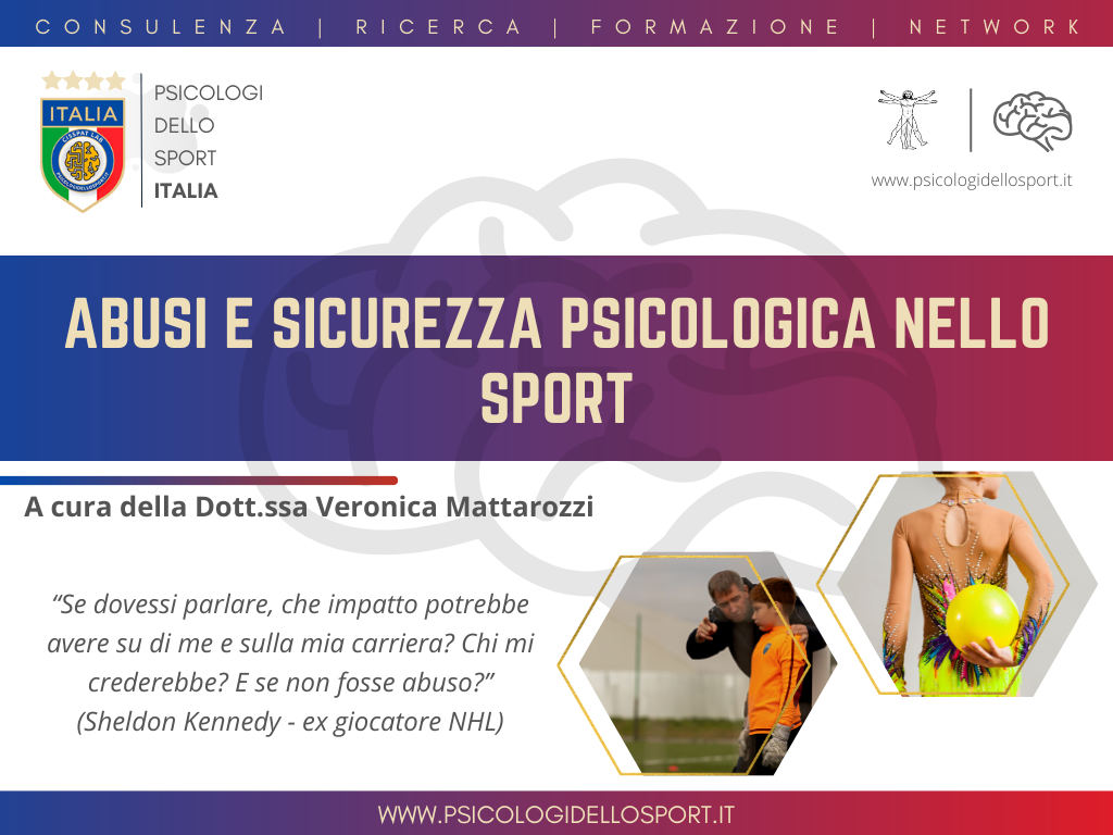 abusi e sicurezza psicologica nello sport