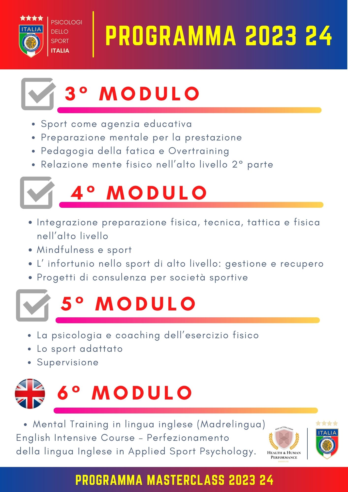 date Programma di Masterclass 23 psicologi dello sport e dell esercizio fisico sport psico psicologia dello (3)