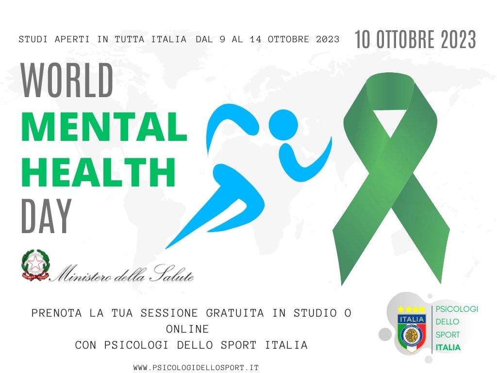 world mental health day giornata mondiale della salute studi aperti psicologi dello sport